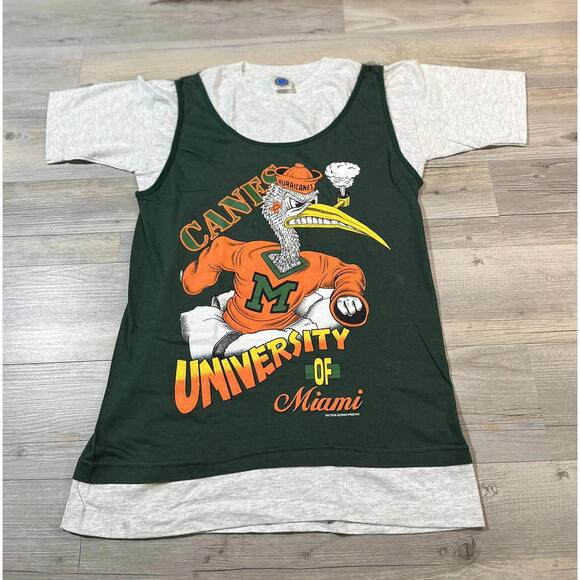 Other - VTG 90's University Of Miami Hurricanes Graphic Tank Top T-Shirt Adult Medium